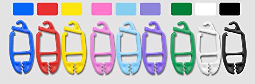 15 Stück SUPI Sockenklammern Sockenclip Sockensortierer Sockenhalter Farbe (violett)