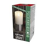 Mit dem integrierten Timer können Sie die programmierte Leuchtdauer von 4 oder 8 Stunden einstellen. Pünktlich erlischt das Licht und flackert am nächsten Tag zur selben Zeit wieder auf