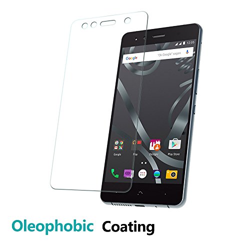 Coolreall - 2 Pack Protector de Pantalla Vidrio Cristal Templado Premium para BQ Aquaris X5  alta Definicion 0 33mm HD 