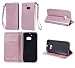 Produktbild Lonchee HTC 10(HTC One M10) Wallet Tasche Brieftasche Schutzhülle , geprägten Design Hochwertige PU Leder Folio Tasche Case Hülle im Bookstyle mit Standfunktion Kredit Kartenfächer (Rose Gold)