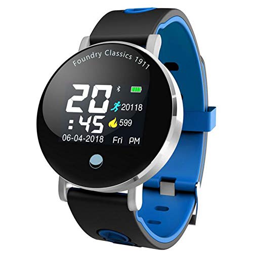 Preisvergleich Produktbild WANGXN Fitness-Tracker, Pulsmesser Fitness-Tracker, Smart-Armband Aktivität Tragbare Wasserdichte IP67 Tracker Mit Schlaf-Monitor,Blue