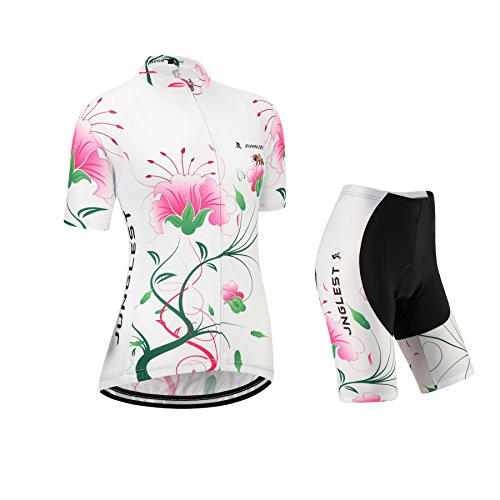 Radtrikots Radhose Damen Kurzarm jersey(S~5XL,option:Trägerhose,3D Sitzpolster) N201