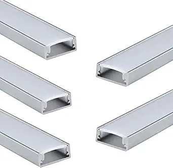 VEEKAYLIGHT Aluminum Mini Profile for LED, Standard Size (Metallic)