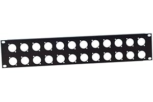 Adam Hall 19" Parts 872214 - Pannello rack a U 19” 2 U, per 24 prese