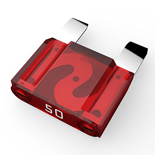 AUPROTECMAXI Blade Fuses 20-80 amps Plug-in Fuse Spade Fuse choice: 50A Ampere red, 5 pcs