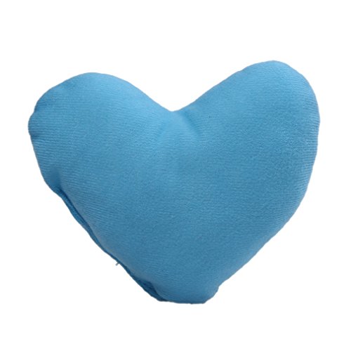 Bigood Children Decorative Throw Pillow Heart Shape Plush Cushion Blue