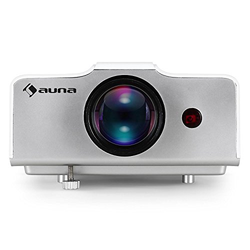 Auna EH3WS Home Cinema LED Projector HDMI Input for Modern Deviced Connection Optimal Image Size for Various Wall Distances Long-Life LED Lamp with Up to 20.000 Hours of Use (1300 ANSI Iumens, Component, Composite, VGA Inputs) White