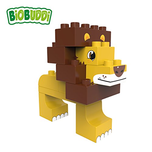 BB-0102 Savanna Lion & OSTRICH-11 Blocks, Yellow