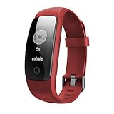 Lemumu ID 107 Plus Männer Frau Schickes Armband/Smar twatch/Herzfrequenz Smart Bewegung News Aufruf zu erinnern Gesundheit Trackingt für Ios Android, Blau