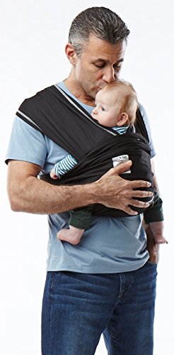 Baby K'tan Active Baby Carrier (Medium, Black)