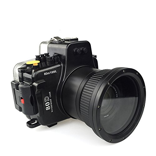 Polaroid Bo  tier sous-marin   tanche de plong  e SLR pour l appareil-photo Canon 80D With 18-105mm Lens