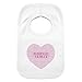 Sweet Heart 0-3 Months Baby Bib. This is a great product that can be personalised to your requirements ( please see main discription for full details ) Ideal gifts and presents for weddings, Christenings, Birthdays, Christmas etc...