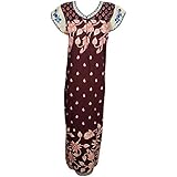 Indiatrendzs Women's Nighty Cotton Printed Nightwear Nightgown (Chest 42)