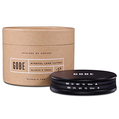 Gobe - Kit de filtres 82mm à 12 Couches MRC: UV + Polarisant CPL Gobe - Kit de filtres 82mm à 12 Couches MRC: UV + Polarisant CPL