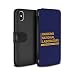 Produktbild eSwish PU-Leder Hülle/Case/Tasche/Cover für Apple iPhone XS Max/Blau Muster/Hawkins Nationales Labor Kollektion
