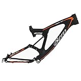 cuadro bici descenso ACABADO: 3K Mate Negro BEIOU® descenso de doble suspensión de fibra de carbono 3K de la bici de montaña del marco DW-LINK 27.5 pulgadas por cable Mate Negro Unibody Enrutamiento interno T700 ultraligero de 18 pulgadas MTB FMB022A18Y