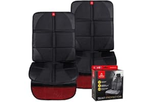 Royal Rascals Car Seat Protectors for Child Seats (2 Pack) Universal Fit Padded Baby Car Seat Cover with Organiser Pockets and Liners, Seat Protectors for Child Seats, Back seat Protector