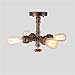 Produktbild Vintage Water-Pipe Deckenleuchte Industrie Retro Wasserrohr Deckenlampe 4 Licht E27 Fassung Dekor Decken-Beleuchtung für Bar Küche Wohnzimmer Schlafzimmer Esszimmer Lampe