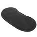 SODIAL (R) eye mask sleep mask eye mask blindfold travel black nylon 18,5x9cm Fashion