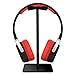 Produktbild EIVOTOR Universal Kopfhörer Headset Halter Abnehmbar Kopfhörer Headset Ständer Alulegierung abziehbar Kopfhörerhalterung Display Aufhänger für Over Ear Kopfhörer Headset aus Aluminium + TPU + ABS (Schwarz)
