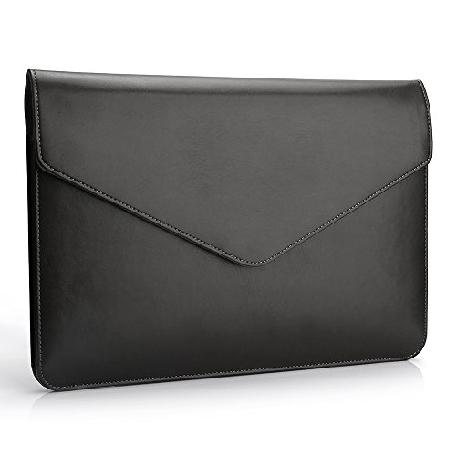 Tisino wasserabweisend Slim Fit tragbar Leder Laptop Sleeve Envelope Case für MacBook Air 13,3/MacBook, MacBook Pro, MacBook Air 13/Pro Zoll Sleeve, iPad Pro 12,9 Sleeve - 2
