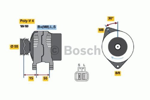 Preisvergleich Produktbild BOSCH 0986049191 Generator