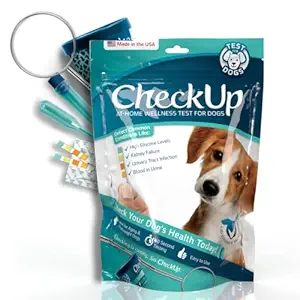 Coastline Global KIT4CAT- CheckUp Kit Test for Dogs, at Home Urine Collection & Detection of Diabetes, Kidney Conditions, UTI, Blood