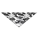 Produktbild deyhfef Black and White Camo Pattern Pet Dog Cat Puppy Bandana Triangle Head Scarfs Accessories