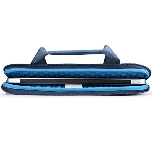 STONG ShockProof Neoprene Laptop Sleeve Hülle(11,6, 13.3, 15.4Zoll) Laptop Tasche Schultertaschen Schutzhülle Ultrabook Tasche für Apple Macbook Air 13, Surface Pro 3/4, Surface Book, Dell XPS 13, HP Spectre X360 iPad Pro 12.9(13.3 Zoll, Blau) - 4