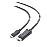 hp x2 210 cargador USB C a HDMI CABLE conecta directamente una computadora habilitada con USB-C a un televisor UHD, monitor o proyector; El puerto USB-C de la computadora requiere compatibilidad con el modo alternativo DisplayPort para ver video a través de USB-C. Las computadoras Windows recientemente lanzadas pueden requerir el firmware BIOS Thunderbolt 3, el controlador Thunderbolt 3 y la actualización del controlador Intel Graphics del fabricante de la computadora.
