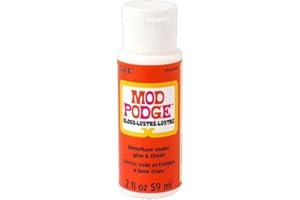 Mod Podge Gloss Water Base sigillante/Colla e Finitura, Bianco, 56,7 Gram, Materiale Sintetico, White, 3.4 x 3.4 x 10 cm