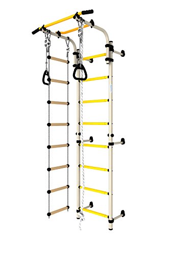 Preisvergleich Produktbild Christopeit Hercules 1W Sprossenwand in Weiss - Gelb, EG-KSK-001W