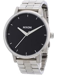 Nixon A099000-00 - Reloj analógico de cuarzo para mujer con correa de acero inoxidable, color plateado