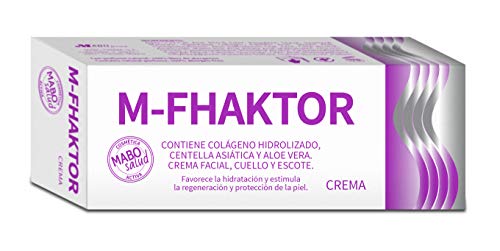 M-FHAKTOR Crema Facial Cuello Escote con Centella Asiática Colágeno Hidrolizado Aloe Vera 60ml