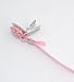 Lovely Cute Baby girl pacifier soother 'dummy holder clip' - Large flower (baby pink polka dots)