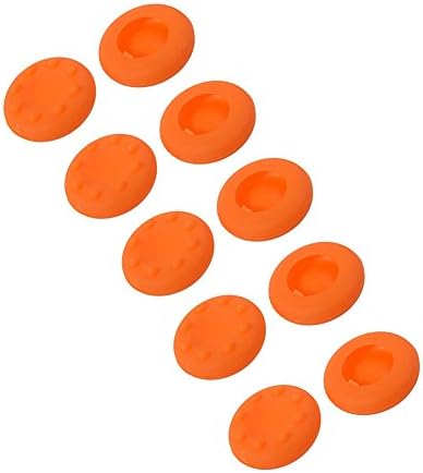 Haoponer 10Pcs Orange Silicone Analog Controller Thumb Stick Grips Cap Cover for Playstation3 PS3 PS4 Xbox 360 Xbox one Game Accessories Replacement Parts