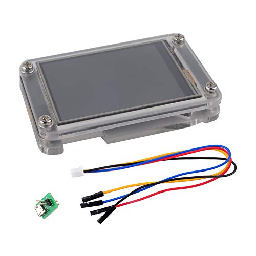 UNIKEL Nextion Enhanced 3.5" HMI Display Screen 3.5 Inch LCD Module Touch Panel NX4832K035 for Arduino Raspberry Pi with Acrylica Case