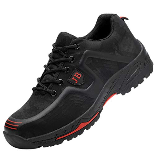 Preisvergleich Produktbild RYTEJFES Arbeitsversicherungsschuhe Herren Turnschuhe Outdoor Freizeit Wanderschuh Ultra-Light Bequem Turnschuhe rutschfeste Fitness Sportschuhe