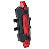 Schnell: 12 Stunden. Klinkamz Rücklicht/Rücklicht, tragbar, wiederaufladbar, USB, rot
