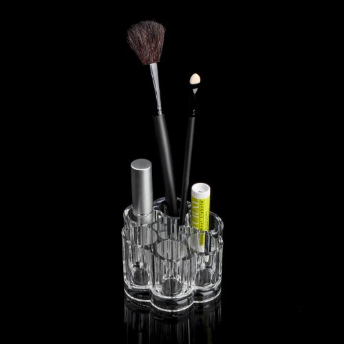 TRIXES Halter für Kosmetik, Make-up, Nagellack, Lippenstift aus klarem Acrylglas - 2