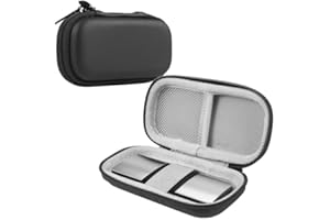 Leayjeen Heart Monitor Case for KardiaMobile Personal EKG Device, Lightweight and Durable, Double Protection (case only) Black