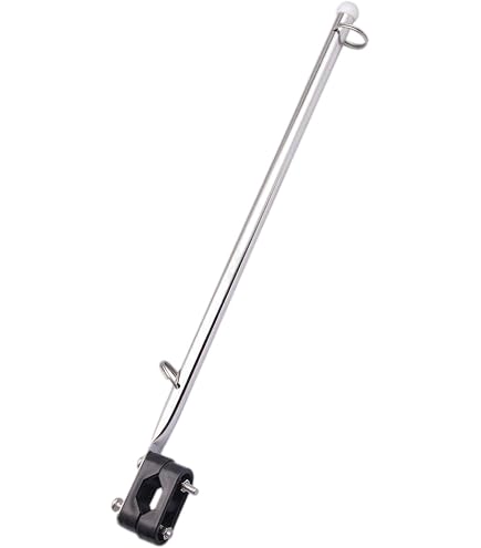 Yardwe 2 Pezzi Robusto Supporto Per Asta Portabandiera in Ferro Per Auto Supporto Per Bandiera Fissatore Per Aste Portabandiera Per Veranda Giardino Balcone