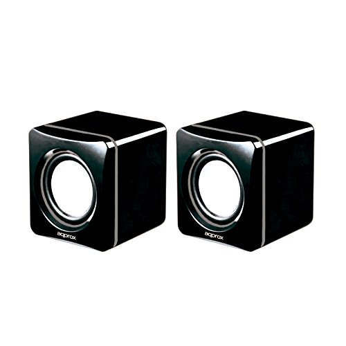 Approx APPSPXLITE - Altavoces con USB (6W), color negro