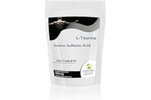 L-Taurine 1000mg 30 Veg Tablets Pills Health Food Supplements Nutrition Amino Sulfonic Ketoisocaproic Acid HEALTHY MOOD