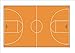 Produktbild Neuheit Basketball Court - 1 x A4 ESSBAR PREMIUM EINFACH ABZIEHBAR zuckerguss blatt Kuchen Deko Glitz Glitzer