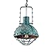 Produktbild Retro Design Hängelampe Metall Topf Pendelleuchte Kleidung Shop Vintage Blau Hängeleuchte DIY Höhenverstellbar E27×1-Flammig Decken Beleuchtung Stäben Veranda Loft Raumbeleuchtung Ø33CM×H55CM Max60w