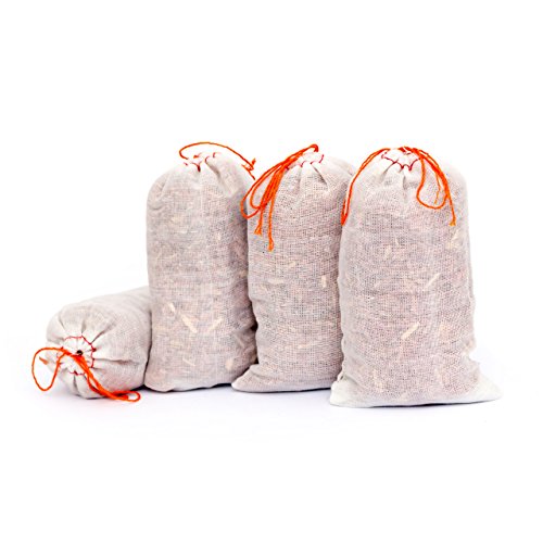 Lantelme 6110 Zedernholz Säckchen 4 Stück Set die umweltfreundliche Mottenstop - Mottenschutz Bekämpfung