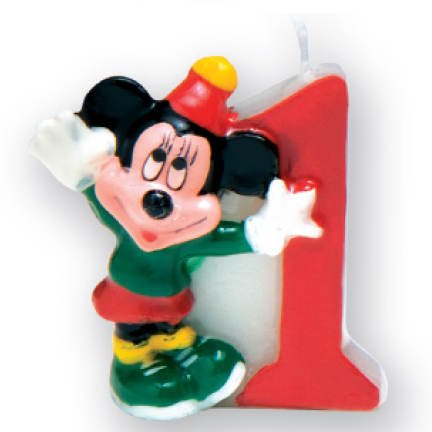 Preisvergleich Produktbild PARTY DISCOUNT Kerze 1 Mickey Mouse, 3D
