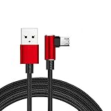 1 x USB-Spiel Ladekabel GH-Ghawk® 90 Grad Prestigio S Max Kabel, USB-Spiel Ladekabel, Geschwindigkeitssynchronisierung und Schnelllade-Micro USB und mehr Digitale Geräte 1,2 Meter/1.8 Meter