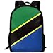 Produktbild National Tanzania Flag Adult Travel Backpack School Casual ypack Oxford Outdoor Laptop Bag College Computer Shoulder Bags